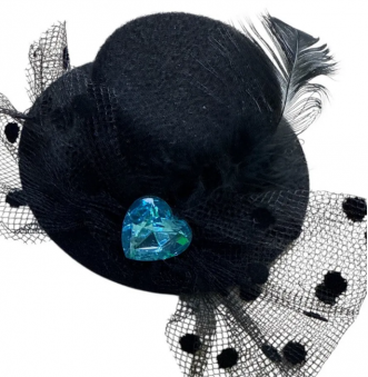 Заколка шляпка однотонная /размер-8см./, 92-190 