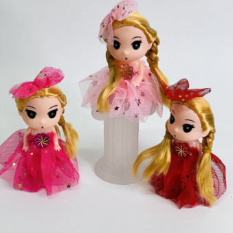Игрушка «Кукла» в виде брелка, 11см., цвет микс, арт.34-108