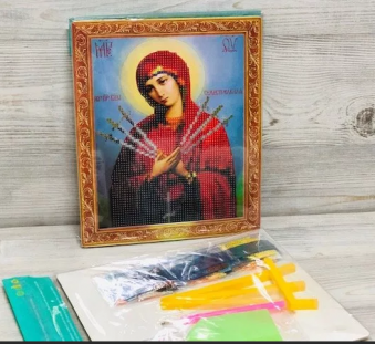 Алмазная мозаика на подставке /21х25см./, "Икона" арт.JА21145, 18-223