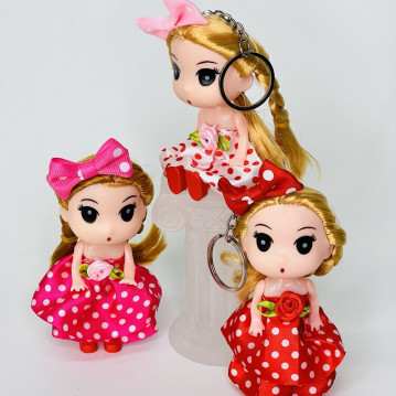 Игрушка «Кукла» в виде брелка, 11см., цвет микс, арт.34-109
