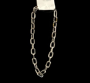 Колье "Цепь" /52х1,2см./, цвет серебро, 25-357