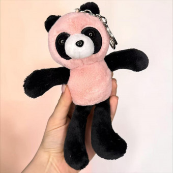 Мягкая игрушка «Панда» розовая, 18 см., в виде брелка, арт.33-301