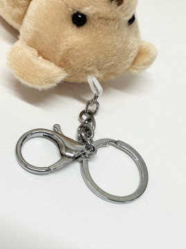 Мягкая игрушка «Мишка» с сердцем, 11см., в виде брелка, арт.33-422
