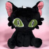 Мягкая игрушка «Кошка» черная, 11 см., в виде брелка, арт.33-300