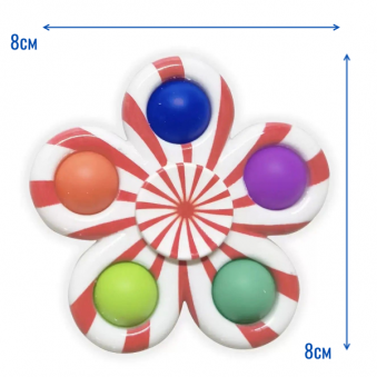Пупырка - спиннер антистресс, 4 рисунка микс, (распродажа) 24-1071