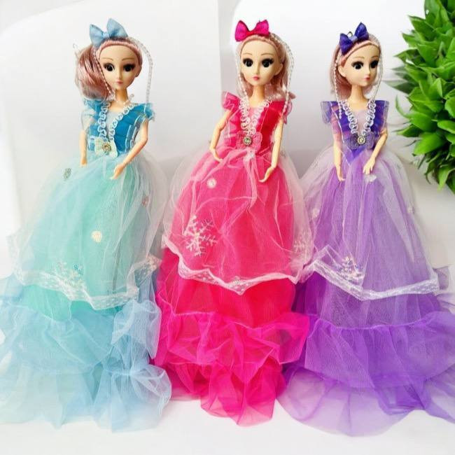 Игрушка «Кукла» в персиковом платье, в виде брелка, 50см., арт.34-268
