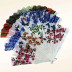 Веер из полимерных и текстильных материалов "Птицы" микс белый корпус, /23см./, 38-14