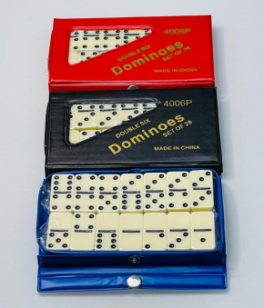 Домино (синий, красный, чёрный, зелёный) 26-210