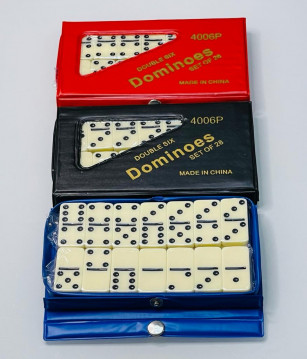Домино (синий, красный, чёрный, зелёный) 26-210