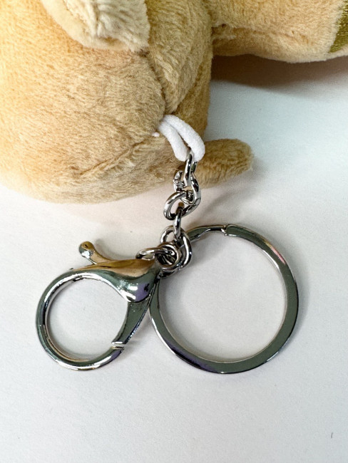 Мягкая игрушка «Кошка» коричневая, 15 см., в виде брелка, арт.33-298