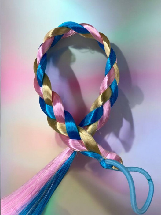Резинка для волос (косичка на резинке)  /37см./, 24-825