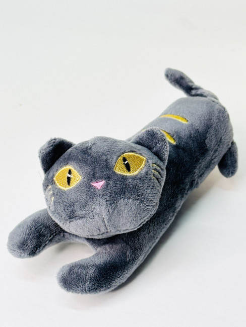 Мягкая игрушка «Кошка» коричневая, 15 см., в виде брелка, арт.33-298 Мягкая игрушка «Кошка» коричневая, 15 см., в виде брелка, арт.33-298