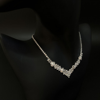 Набор 2 предмета: серьги, колье "Грация" арт.DHD21000 32-585