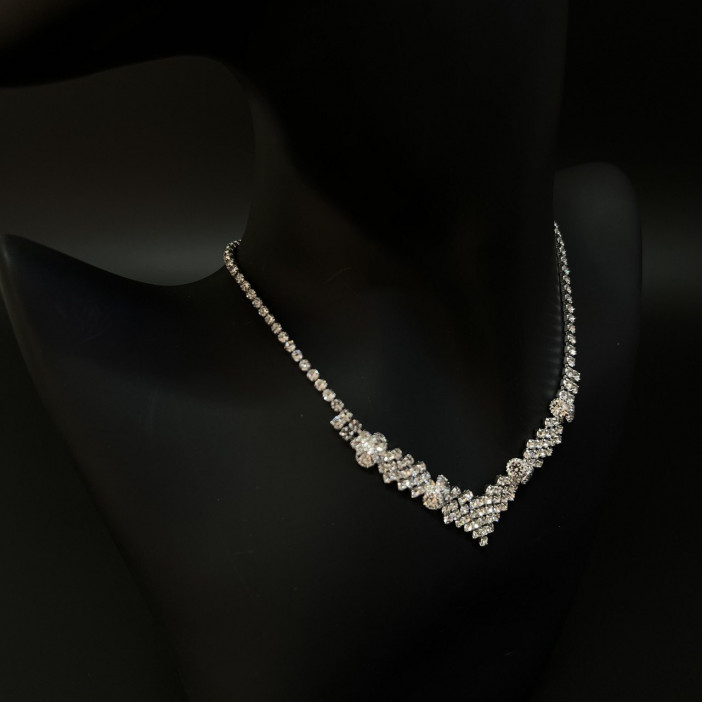 Набор 2 предмета: серьги, колье "Грация" арт.DHD21000 32-585