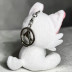 Мягкая игрушка «Кошка» белая, 11 см., в виде брелка, арт.33-300