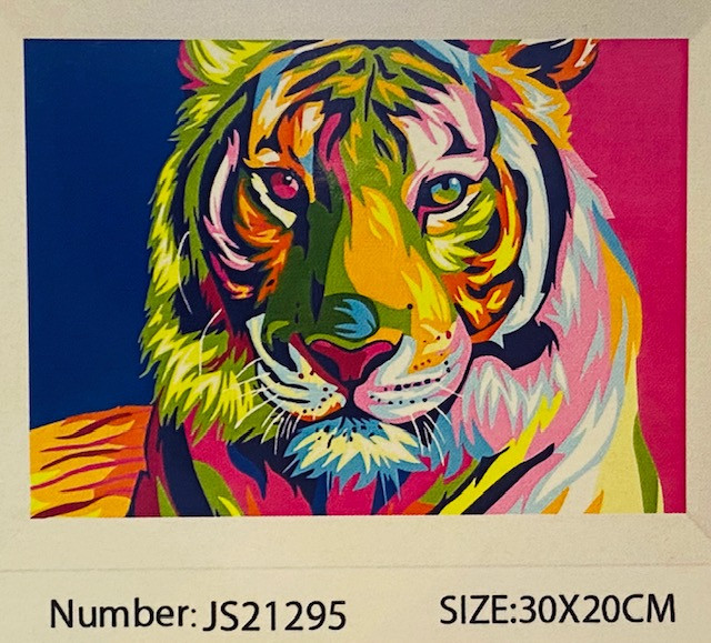 Алмазная мозаика на подрамнике /20х30см./, " Тигр " арт.JS21295, 24-659