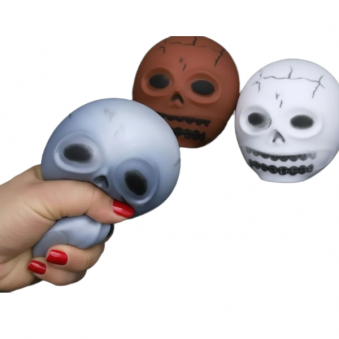 Игрушка антистресс- тянучка "Череп", арт.31-94