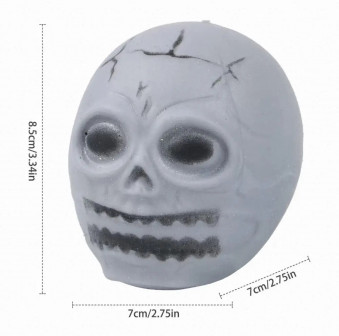 Игрушка антистресс- тянучка "Череп", арт.31-94