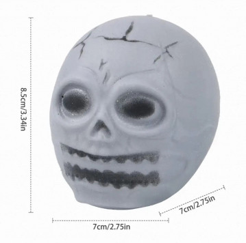 Игрушка антистресс- тянучка "Череп", арт.31-94