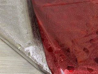 Плёнка подарочная упаковочная фольгированная "Кружочки",  /уп.50шт., 50х70см./, цвет микс 12-258