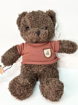 Мягкая игрушка «Мишка» 38см., в коричневой кофте, арт.33-325