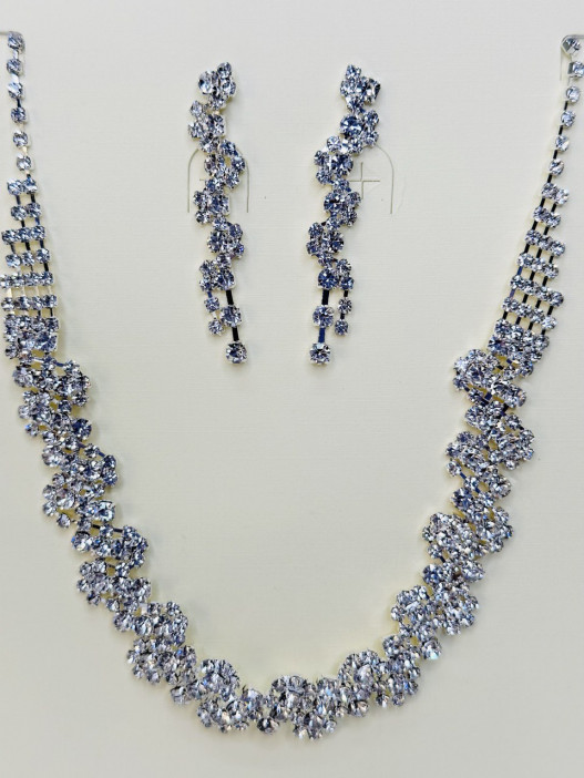 Набор 2 предмета: серьги, колье "Классика" арт.DHD20787, 32-587