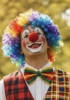 Накладной нос клоуна из резины с пищалкой, 34-182