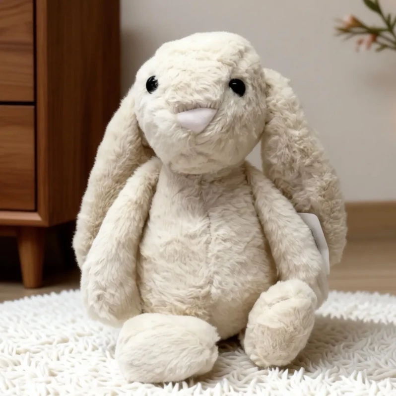 Мягкая игрушка "Зайка" бежевый, 35см.,  арт.33-320