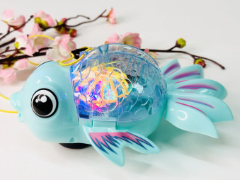 Игрушка рыбка музыкальная, светящаяся, 2 цвета, 31-128