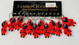 Брелок силиконовый "Кальмар"/ объёмный/ (распродажа)  26-381																														