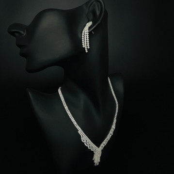 Набор 2 предмета: серьги, колье "Дождь" арт.DHD21050, 32-587