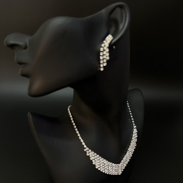 Набор 2 предмета: серьги, колье "Классика" арт.DHD20852, 32-585