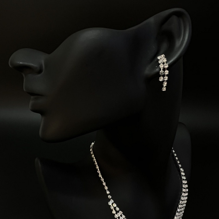 Набор 2 предмета: серьги, колье "Классика" арт.DHD20853, 32-585