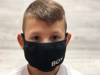 Маска чёрная ткань "BOY", 22-1133