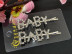 Невидимка (2шт.) со стразами "BABY" /5,7х1,1см./