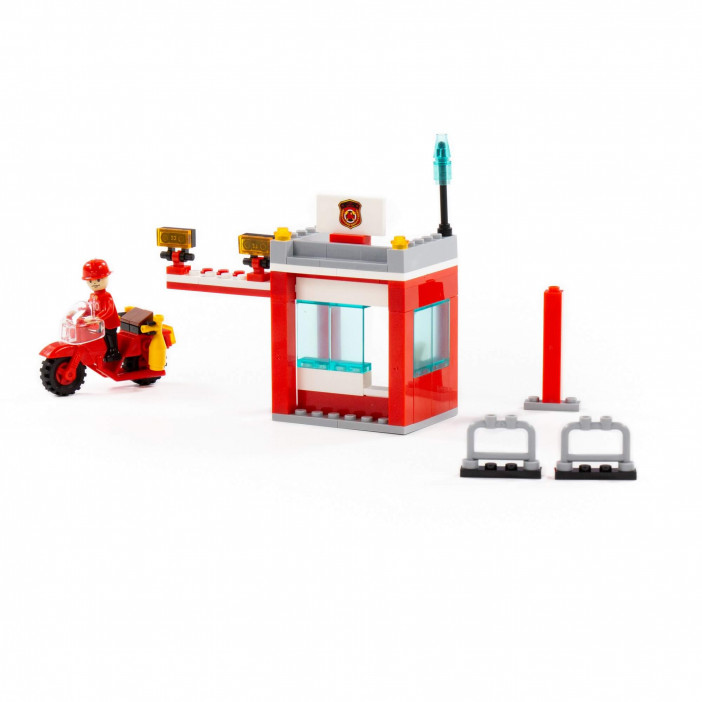 Конструктор "Классик" "Пожарная служба-1.8" (86 элементов) (в коробке), арт.80943