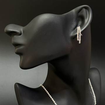 Набор 2 предмета: серьги, колье "Классика" арт.DHD20997, 32-585