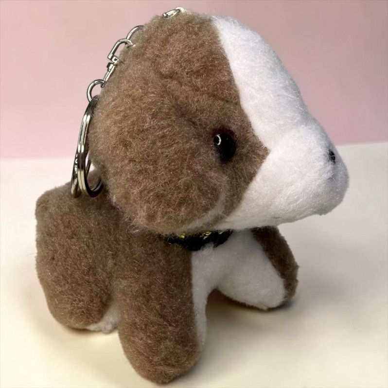 Мягкая игрушка «Собака» коричневая, 10см., в виде брелка, арт.33-304