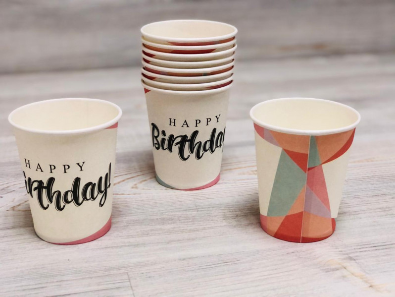 Стакан " Heppy Birthdаy " (10шт.), 23-41