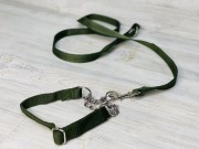 Комплект ошейник + поводок д/собак двуслойный /2,5см, поводок 120см./, 26-46 Комплект ошейник + поводок д/собак двуслойный /2,5см, поводок 120см./, 26-46