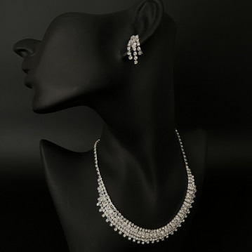 Набор "Грация" 2 предмета: серьги, колье, арт.DHD20971, 32-586