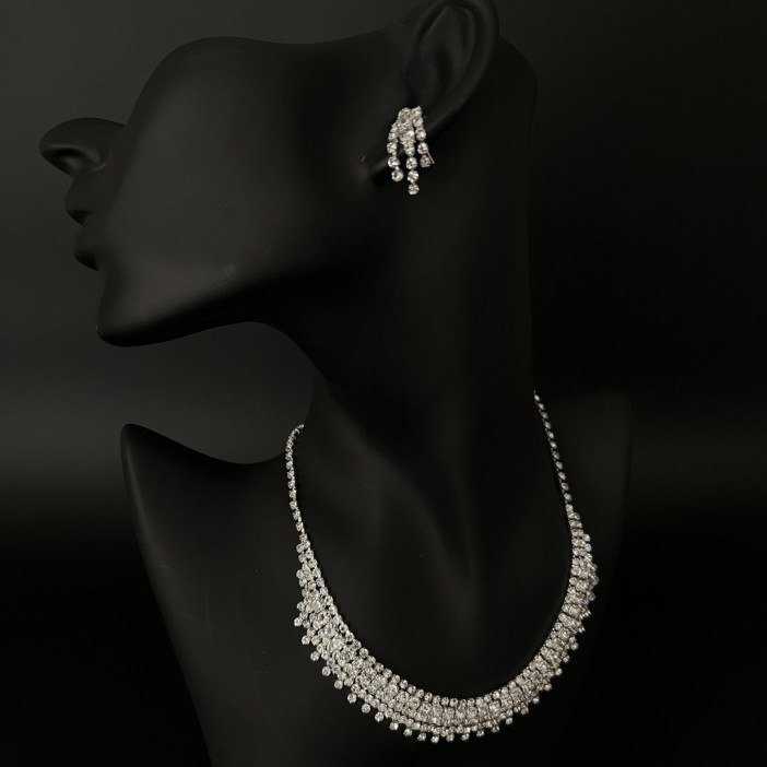 Набор "Грация" 2 предмета: серьги, колье, арт.DHD20971, 32-586