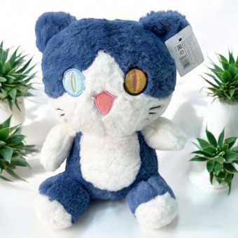 Мягкая игрушка «Кошка» 24см., синяя, арт.33-347
