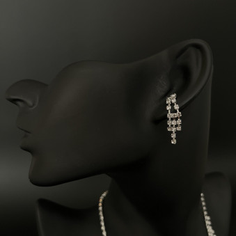 Набор 2 предмета: серьги, колье "Классика" арт.DHD20972, 32-586