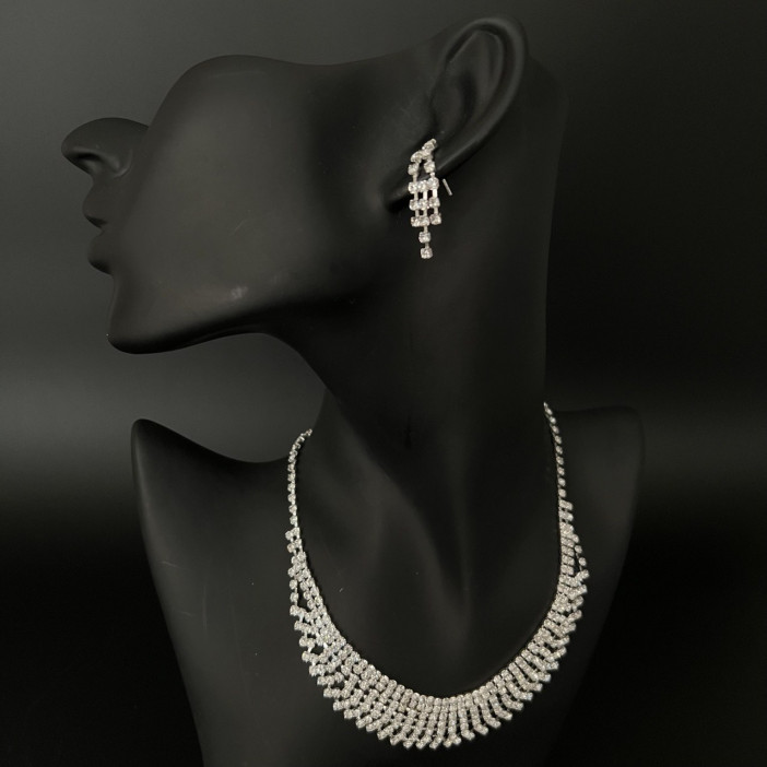 Набор 2 предмета: серьги, колье "Классика" арт.DHD20972, 32-586