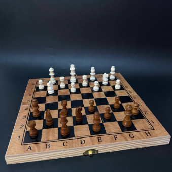 Настольная игра 3в1 (нарды, шахматы, шашки) /поле:29,5х29см./, 37-421
