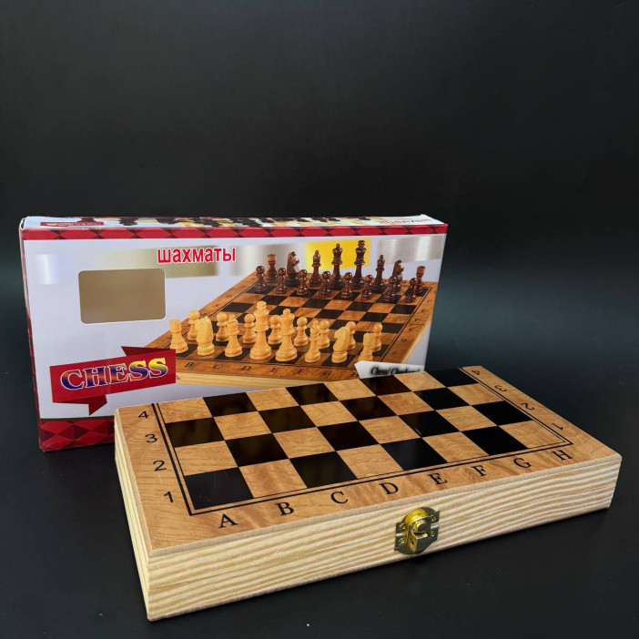 Настольная игра 3в1 (нарды, шахматы, шашки) /поле:29,5х29см./, 37-421