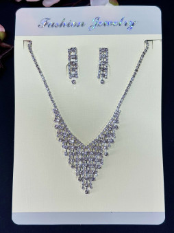 Набор 2 предмета: серьги, колье "Дождь" арт.DHD20998, 32-586