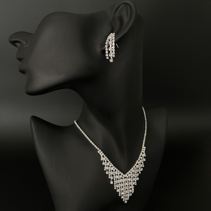 Набор 2 предмета: серьги, колье "Дождь" арт.DHD20998, 32-586