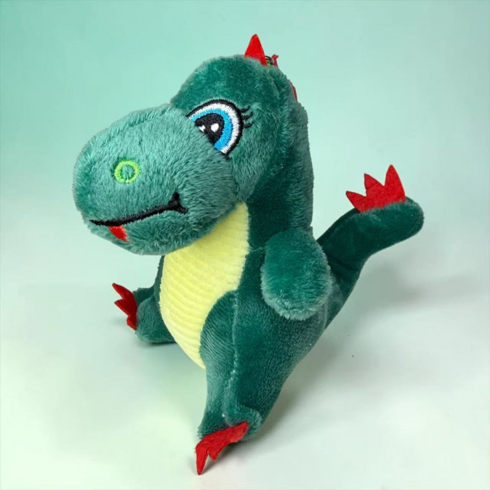 Мягкая игрушка  «Дракончик» зеленый, 12см., в виде брелка, арт.33-308